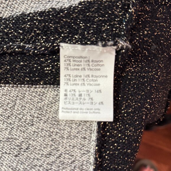3.1 Philip Lim Metallic Ruffle Cardigan Sweater. Size S - Picture 5 of 7